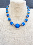 Louis Rousselet Blue Glass Necklace