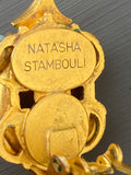 Natasha Stambouli Semi-precious Stones Clip On Earrings