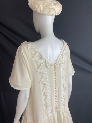Anna Christina Silk Bridal Summer Tea Party Dress