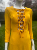 Louis Feraud at Rembrandt Yellow Cut Out Dress