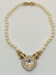 Vintage Swarovski Crystals and Pearls Necklace