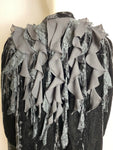 Vicky Valere Paris Black Velvet Jacket with Lace