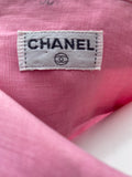 Vintage Chanel Pink Linen Shirt