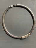 Vintage Christian Dior Rhodium Plated Necklace with Crystals