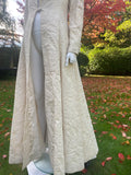 1990s Vintage White Maxi Opera Coat
