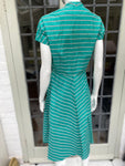 Vintage 1950s Green Cotton Casual Dress