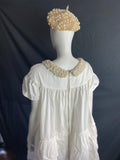 John Rocha White Babydoll Dress with Pearls