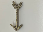 Vintage Rhinestones Small Arrow Brooch