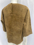 Vintage Green Suede Croc Embossed Top