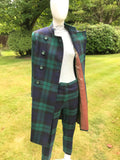 Rosemarie Van Bree Green Tartan Coat