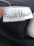 Frank Usher Black Dress with Lame Bow