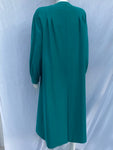 Turquoise Green Wool Coat