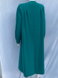 Turquoise Green Wool Coat