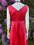 Vintage 1960s Red Pink Ombré Long Dress