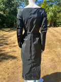 Vintage 1980s Goth Glam Black Dress
