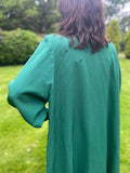 Vintage Forest Green Rain Mac Coat