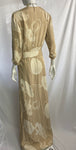 Vintage 1950s Camozzi Couture Beige Silk Gown