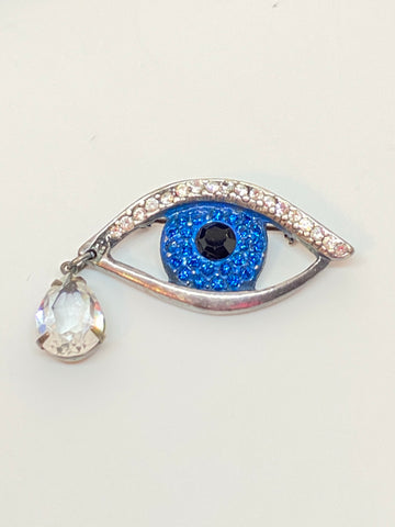 Butler & Wilson Eye and Tear Brooch