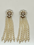 Stella McCartney Long Dangling Pearl Clip-on Earrings