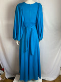 Vintage Ossie Clark Blue Maxi Dress