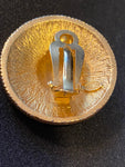 Vintage 1980s Sphinx Gold Plated Clip-On Earrings