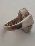 Vintage Silver 925 Ring with Marquise Cut Zirconia