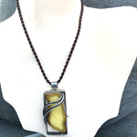 Butterscotch Amber in Sterling Silver Designer Necklace