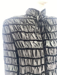 Vintage Lancetti Rushed Ribbon Black Jacket