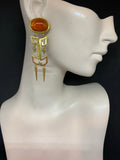 Vintage Randal Carnes Etruscan Clip-on Earrings