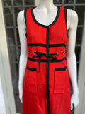 Gerald McCann MOD maxi red dress