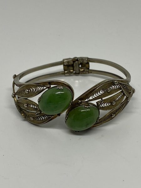 Vintage Jade Bracelet - Ruby Lane