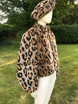 Vintage Couture Helene Leopard Faux Fur Coat