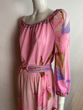Vintage Leonard Paris Jersey Pink dress