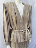 Vintage Hettabretz Suede Skirt Suit