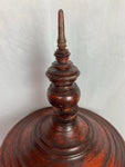 Antique Red Lacquer Burmese Offering Bowl