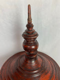 Antique Red Lacquer Burmese Offering Bowl