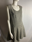 Vintage TATI Houndtooth Dress with Rhinestones.