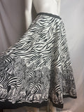 Vintage Zebra Print Full Skirt