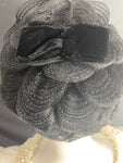 Vintage 1950-1960 Black Petals Pill Box Hat