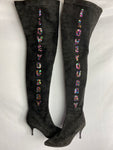 Vintage I LOVE YOU BABY Over the knee boots by Pied a Terre