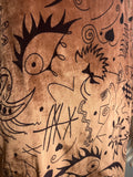 Vintage 1980s Matisse/Picasso Inspired Print Dress