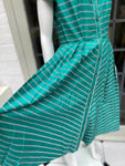 Vintage 1950s Green Cotton Casual Dress