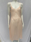 Vintage 1930s Peach Mesh Lingerie Under Dress Petticoat