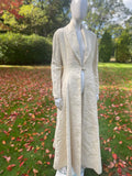 1990s Vintage White Maxi Opera Coat