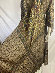 Vintage Phool Indian Maxi Silk Boho Dress