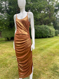 Frank Usher High Shine Liquid Copper/ Gold Dress