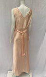 Vintage 1930s Bias Cut Peach Rayon Dress