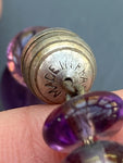 Vintage Louis Rousselet Glass Necklace & Pink Bicolour Necklace