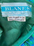 Vintage 1970s Turquoise Green Dress by Blanes