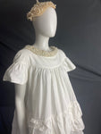 John Rocha White Babydoll Dress with Pearls